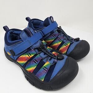 Keen Newport H2sho Sandals Unisex 3 Blue Rainbow Nylon Sport Closed Toe 1026186
